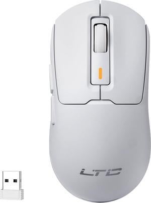 LTC GM024 Tri-Mode Wireless Gaming Mouse, 59g Ultra-Light Ergonomic Gaming Mouse 2.4Ghz/BT/Wired, PAW3104 Sensor, 6-Level DPI 4800 Max, 1000Hz, 5 Programmable Buttons, Pro Software