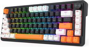 Redragon K714 Rapid Trigger HE Gaming Keyboard, 75% 81 Keys Wired Mechanical Keyboard w/Hyper-Fast Actuation Magnetic Switch, Actuation Point Adjustable, 8K Hz Polling Rate, Dedicated Control Knob