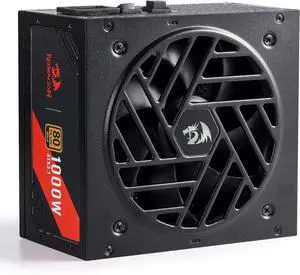 Redragon RGMS-1000W PRO 80+ Gold 1000 Watt Power Supply w/Upgraded ATX 3.1 & PCIe 5.1 Fully Modular, Compact 150mm Size, Smart ECO Low Noise Fan, 100% Japanese Capacitors, Full Mod Cables