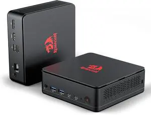Redragon MPC745 Mini PC AI NPU AMD Ryzen 7 8845HS Processor(MAX 5.1 GHz), Mini Desktop Computer w/Radeon 780M Graphics & 16GB DDR5 RAM 1TB PCIe M.2 SSD, Support Ethernet, 4K UHD, WiFi, BT 5.2, USB 4.0