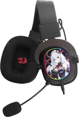 Redragon H510 AK RGB Wired Gaming Headset - 7.1 Surround Sound - 53MM Audio Drivers in Memory Foam Ear Pads w/Replaceable Shell- Multi Platforms Headphone - USB Powered for PC/PS4/NS