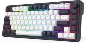 Redragon K673 HE Rapid Trigger Gaming Keyboard, 81 Keys 8K Wired Mechanical Keyboard w/Next-Gen UltraMag 100% POM Silky Magnetic Switch, Dual-Module Floating Structure Design, 2-Layer Noise Dampening