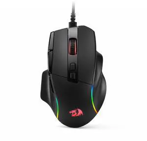 Redragon M925 Wired Gaming Mouse, 24,000 Max DPI Optical Gaming Mouse with 10 Programmable Buttons, Ergonomic Natural Grip Build, Software Supports DIY Keybinds & DPI, Black Redragon M925 Wired Gaming Mouse, 24,000 Max DPI Optical Gaming Mouse with 10 Programmable Buttons, Ergonomic Natural Grip Build, Software Supports DIY Keybinds & DPI, Black