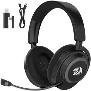 Redragon H891 Wireless Gaming Headset, Tri-Mode (2.4G/BT/Wired), 65H Battery, 50mm Drivers & 7.1 Surround Sound, Noise-Cancelling Retractable Mic, Compatible with PC, PS5, NS, Mac, Mobile Redragon H891 Wireless Gaming Headset, Tri-Mode (2.4G/BT/Wired), 65H Battery, 50mm Drivers & 7.1 Surround Sound, Noise-Cancelling Retractable Mic, Compatible with PC, PS5, NS, Mac, Mobile