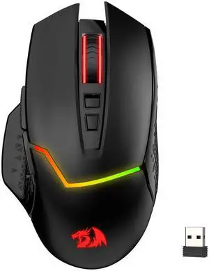 Redragon M690 MAX Wireless RGB Gaming Mouse 12800 DPI Remapping Keys | Cable-Free 0 Delay, Redefine Keybinding Macro, Vibing Backlight, Ergonomic Grip Body Comfort Redragon M690 MAX Wireless RGB Gaming Mouse 12800 DPI Remapping Keys | Cable-Free 0 Delay, Redefine Keybinding Macro, Vibing Backlight, Ergonomic Grip Body Comfort