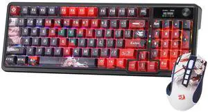 Redragon Anime Keyboard & Mouse Combo, K719 PRO KB + M612AK 8000 DPI Mice Redragon Anime Keyboard & Mouse Combo, K719 PRO KB + M612AK 8000 DPI Mice