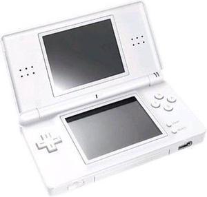 Refurbished Nintendo DS Lite Polar White Handheld Gaming Console w Stylus and Charger