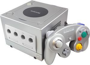 Gamecube Console Platinum with Controller and 251 Block Memory Card