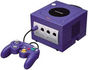 Nintendo GameCube Video Game Console Indigo Purple Matching Controller Cables