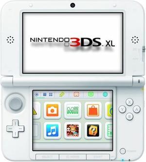 Nintendo 3DS XL Handheld Gaming Console - White - Dual Screens, 3D Capable, Wi-Fi Compatible