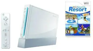 Nintendo - Wii Console Wii Sports Resort Bundle - White
