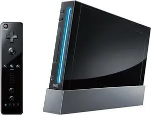 Nintendo - Wii Console Wii Game System with RetroFam Remote - Black