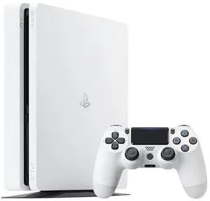 Sony PlayStation 4 (PS4) Slim 500GB Console with Retrofam Controller  White
