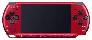 Sony PlayStation Portable PSP-3000 Handheld Gaming Console  Red/Black