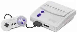 Nintendo Super Nintendo SNES Junior (Jr.) Video Game Console  Gray