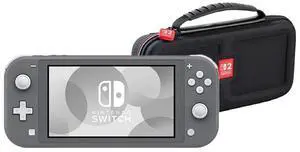 Nintendo Switch Lite Game Console with Retrofam Carry Case International Version, Gray (Refurbished)