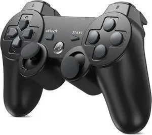 RetroFam Wireless Controller compatible for Playstation PS3 Console, Black RetroFam Wireless Controller compatible for Playstation PS3 Console, Black