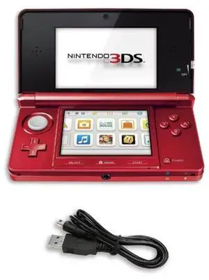 Nintendo 3DS Handheld Game Console, Flame Red Refurbished Dual-Screen Portable Video Game System Nintendo 3DS Handheld Game Console, Flame Red Refurbished Dual-Screen Portable Video Game System