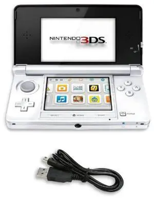 Nintendo 3DS Handheld Game Console, Ice White Refurbished Dual-Screen Portable Video Game System Nintendo 3DS Handheld Game Console, Ice White Refurbished Dual-Screen Portable Video Game System