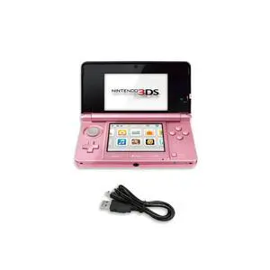 Nintendo 3DS Handheld Game Console, Pearl Pink Refurbished Dual-Screen Portable Video Game System Nintendo 3DS Handheld Game Console, Pearl Pink Refurbished Dual-Screen Portable Video Game System