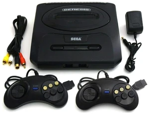 Sega Genesis Model 2 Console Bundle - 16-Bit Retro Gaming System with 2 Controllers, AV Cable & AC Power Adapter Sega Genesis Model 2 Console Bundle - 16-Bit Retro Gaming System with 2 Controllers, AV Cable & AC Power Adapter
