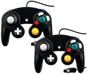 2-Pack Wired GameCube Controllers for Nintendo GameCube & Wii Classic Gamepads (Black) 2-Pack Wired GameCube Controllers for Nintendo GameCube & Wii Classic Gamepads (Black)