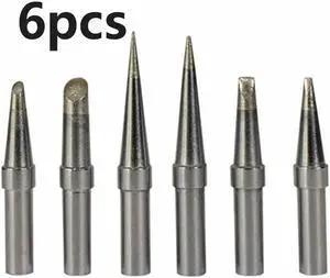 6Pcs ET Lead Free Soldering Iron Tips Replacement For Weller WE1010NA  WESD51 WES5051 Soldering Repair Station