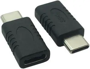 5pcs USB Type C Adapter, USB C Male to Female Adapter Straight USB-C Adaptor USB 3.1 Type-C Connector Converter