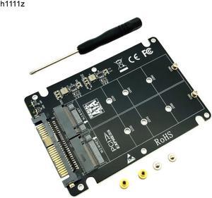 M.2 SSD to U.2 Adapter 2 in 1 M.2 NVMe SATA-Bus NGFF SSD to PCI-e U.2 SFF-8639 PCIe M2 Adapter Converter for Desktop Computer PC