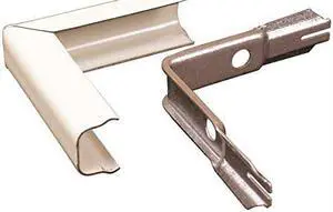Wiremold V500 90 Degree External Elbow Fitting, Steel, Single-Channel, Ivory, 2-1/2 In.