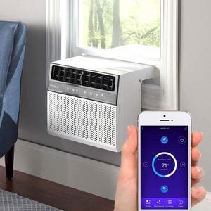 Soleus Air Exclusive 6,000 BTU Energy Star First Ever Over The Window Sill Air Conditioner Revolutionary Safety Class and Whisper Quiet, Keep Your Window View, with WiFi, Google Home, and Alexa