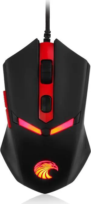 E-YOOSO Z-7600 Wired Optical Gaming Keyboard, Adjustable DPI up to 3200, USB Connection, Backlit, for Office or Gaming (Black-Red) E-YOOSO Z-7600 Wired Optical Gaming Keyboard, Adjustable DPI up to 3200, USB Connection, Backlit, for Office or Gaming (Black-Red)