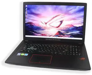 ASUS STRIX - 17.3" - Intel Core i7 7th Gen 7700HQ (2.80GHz) - NVIDIA GeForce GTX 1050 Ti - 16GB DDR4 - 256GB SSD + 1TB HDD - Full HD (1920x1080) - RGB keyboard - Windows 11 - Gaming Laptop ASUS STRIX - 17.3" - Intel Core i7 7th Gen 7700HQ (2.80GHz) - NVIDIA GeForce GTX 1050 Ti - 16GB DDR4 - 256GB SSD + 1TB HDD - Full HD (1920x1080) - RGB keyboard - Windows 11 - Gaming Laptop