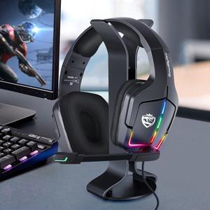Hot Sale RGB Wintory Soulbytes S12 Gaming Headset High Quality Surrounding Stereo PC Gamer Headphone With Rotatable LED Mic