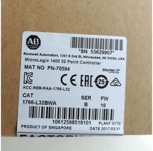Allen-Bradley 1766-L32BWA Module PLC Controller Rockwell 1766L32BWA Allen-Bradley 1766-L32BWA Module PLC Controller Rockwell 1766L32BWA
