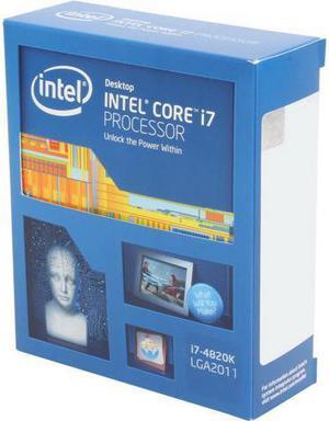 Intel Core i7-4820K - Core i7 4th Gen Ivy Bridge-E Quad-Core 3.7GHz (Turbo 3.9GHz) LGA 2011 130W Desktop Processor - BX80633i74820K