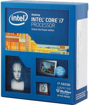 Intel Core i7-5820K - Core i7 4th Gen Haswell-E 6-Core 3.3 GHz LGA 2011-v3 140W Desktop Processor - BX80648I75820K