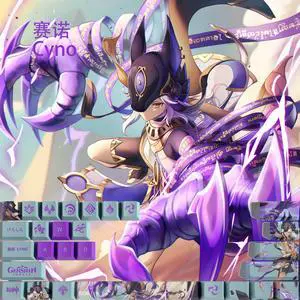 Genshin Impact Themed Keycaps Cyno PBT heat-sublimation keycaps 29 keys OEM high degree