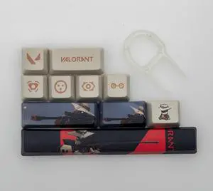 VALORANT Themed Keycaps Cypher PBT heat-sublimation keycaps 10 keys OEM high degree