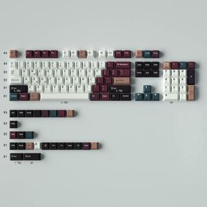 Mechanical Keyboard Keycaps Colour mixing PBT heat-sublimation keycaps 129 key set Cherry Height