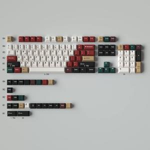Mechanical Keyboard Keycaps Colour mixing PBT heat-sublimation keycaps 129 key set Cherry Height