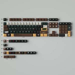 Mechanical Keyboard Keycaps love story PBT heat-sublimation keycaps 129 key set Cherry Height