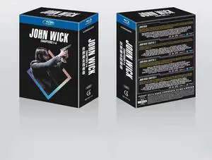 international version Blu-ray film John Wick 1-4 (2023) BD English subtitles American movies English