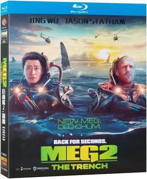 international version Blu-ray film Meg 2: The Trench(2023)BD American movies English Subtitles