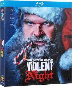 international version Blu-ray film Violent Night(2022)BD American movies English Subtitles