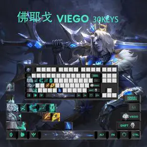 League of Legends keycap Viego PBT heat-sublimation keycaps 30key OEM Height
