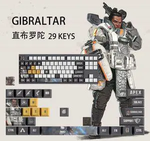 APEX keycap GIBRALTAR PBT heat-sublimation keycaps 29key OEM Height