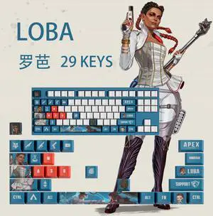 APEX keycap LOBA PBT heat-sublimation keycaps 29key OEM Height