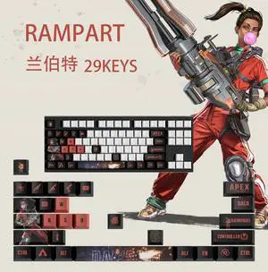 APEX keycap RAMPART PBT heat-sublimation keycaps 29key OEM Height