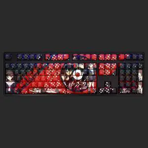 GIRLS BAND CRY Iseri Nina translucency PBT heat-sublimation keycaps 108key Cherry Height